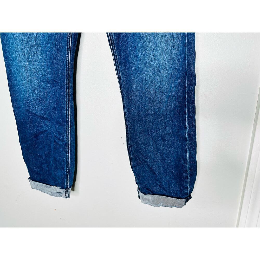 RAG & BONE Dark Wash Denim Slim Cuffed Hemline Whisked Jeans Size 32 - Picture 5 of 12